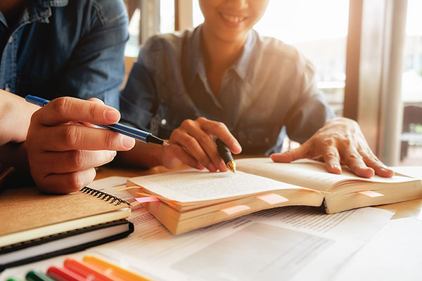 person studying