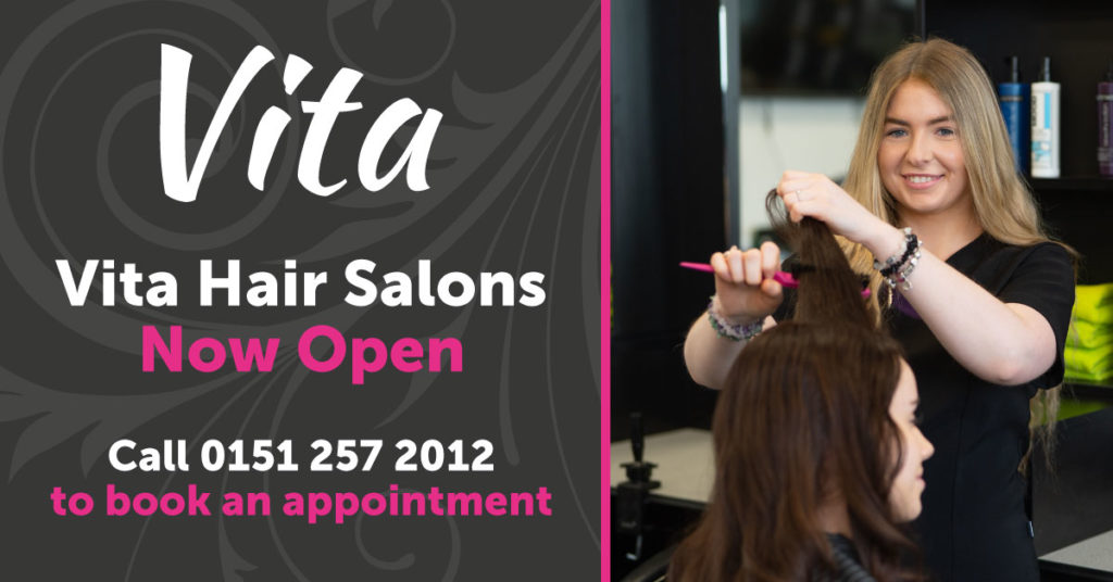Our Vita Hairdressing Salons are now open! Riverside College