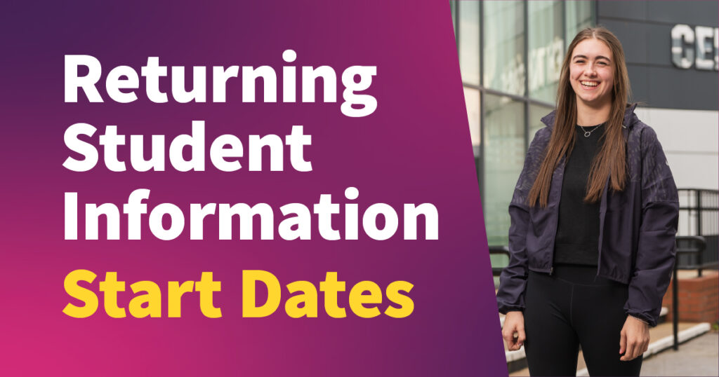 Returning Student Start Dates 2022 Riverside College