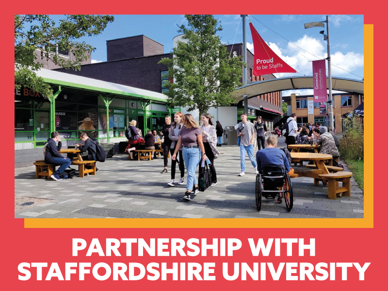 Partnership with Staffordshire University