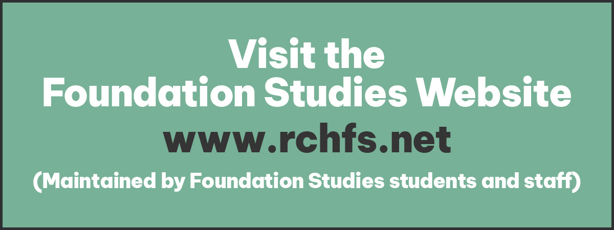 Visit the Foundation Studies Website