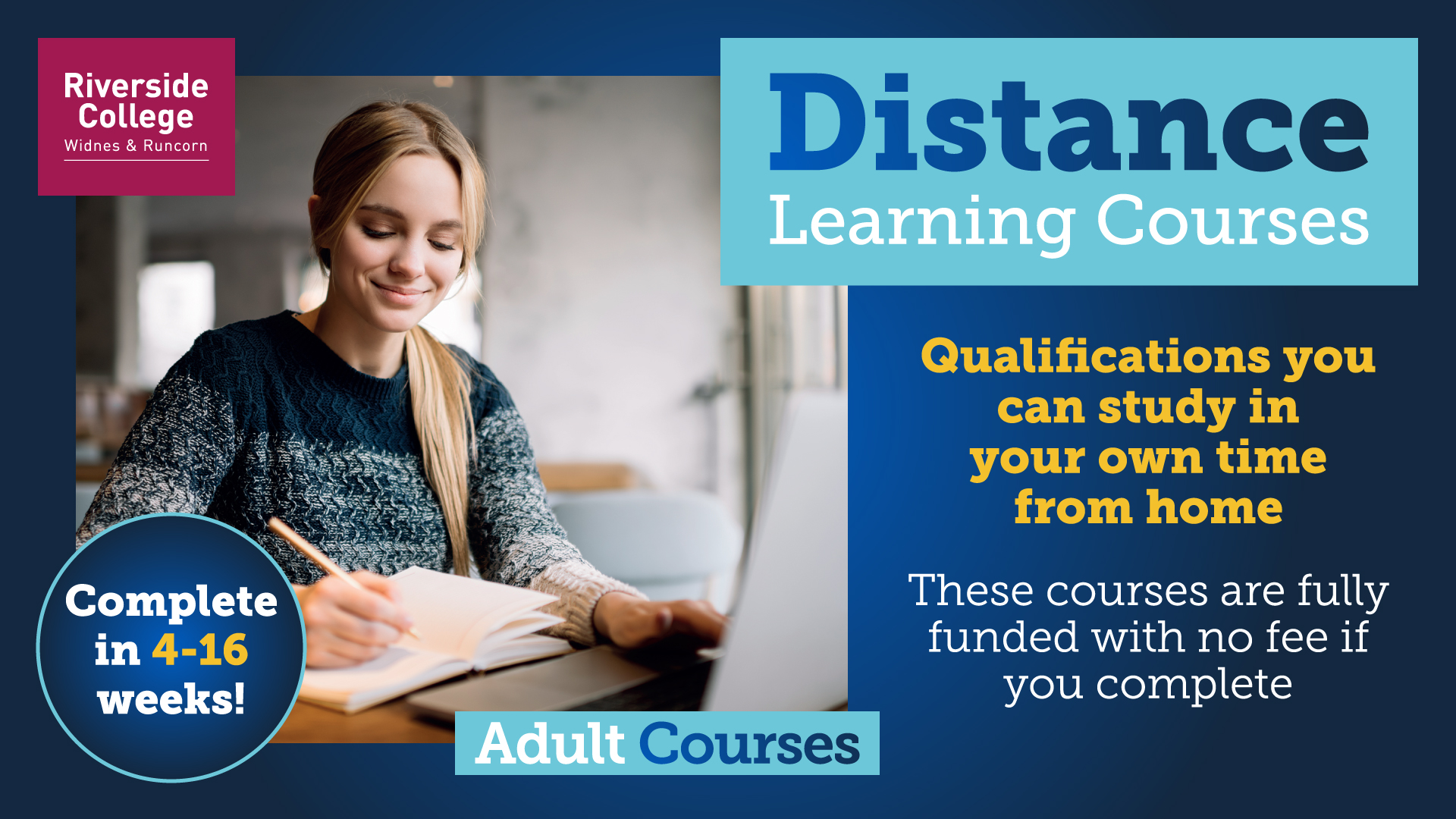 Distance Learning Courses, Qualifications you can study in your own time from home