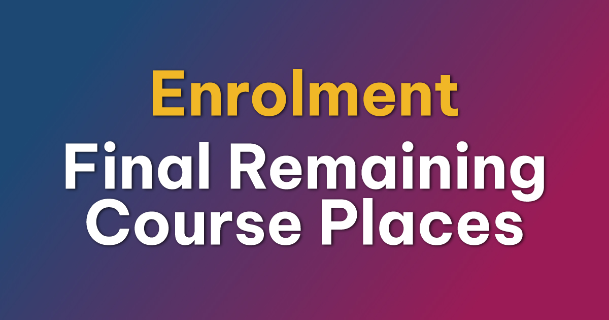 Enrolment Final Remaining Course Places