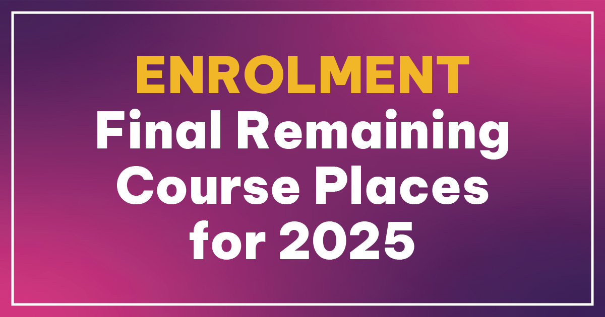 Enrolment Final Remaining Course Places for 2025