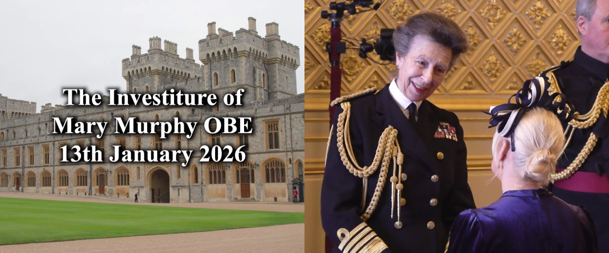 The Investiture of Mary Murphy OBE at Windsor Castle