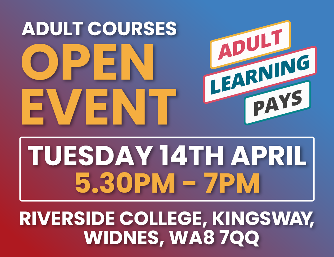 Adult Courses Open Event Tuesday 14th April 2026