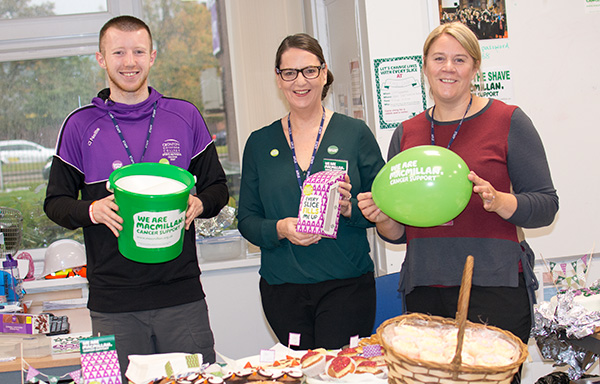 Jeannette Brady Riverside College Brave the Shave Macmillan Coffee Morning Bake Off