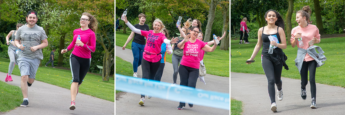 Riverside College Cronton Sixth Form College Widnes Victoria Park Race for Life